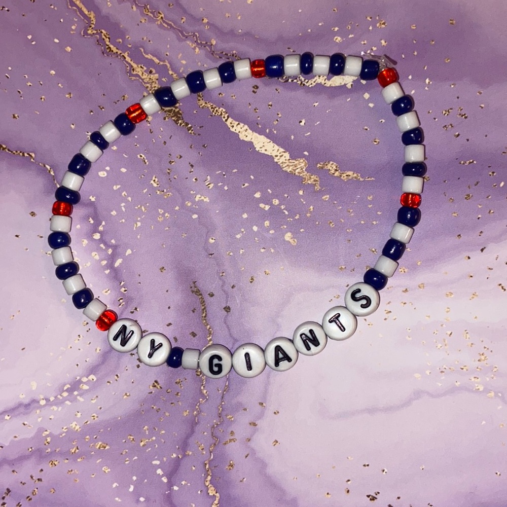 Handmade “NY Giants” bracelet